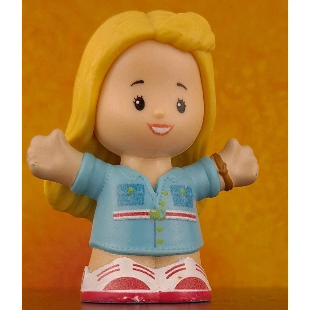 Fisher‎ Price Little People  Barbie Dreamhouse  Girl Blonde Hair And Blue Shirt